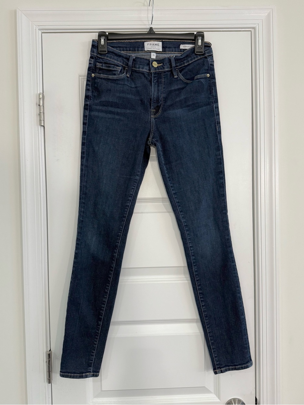 FRAME Le Skinny de Jeanne Jeans Women’s 29 Dark Wash Stretch Cotton